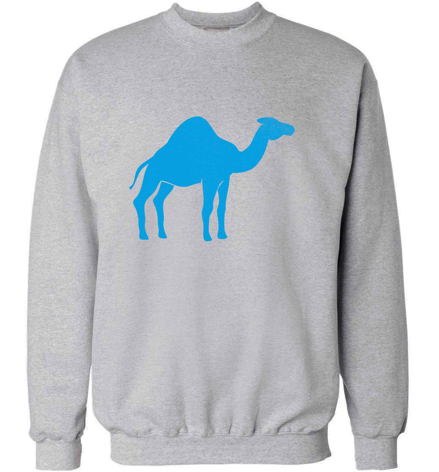 Blue camel adult's unisex grey sweater 2XL