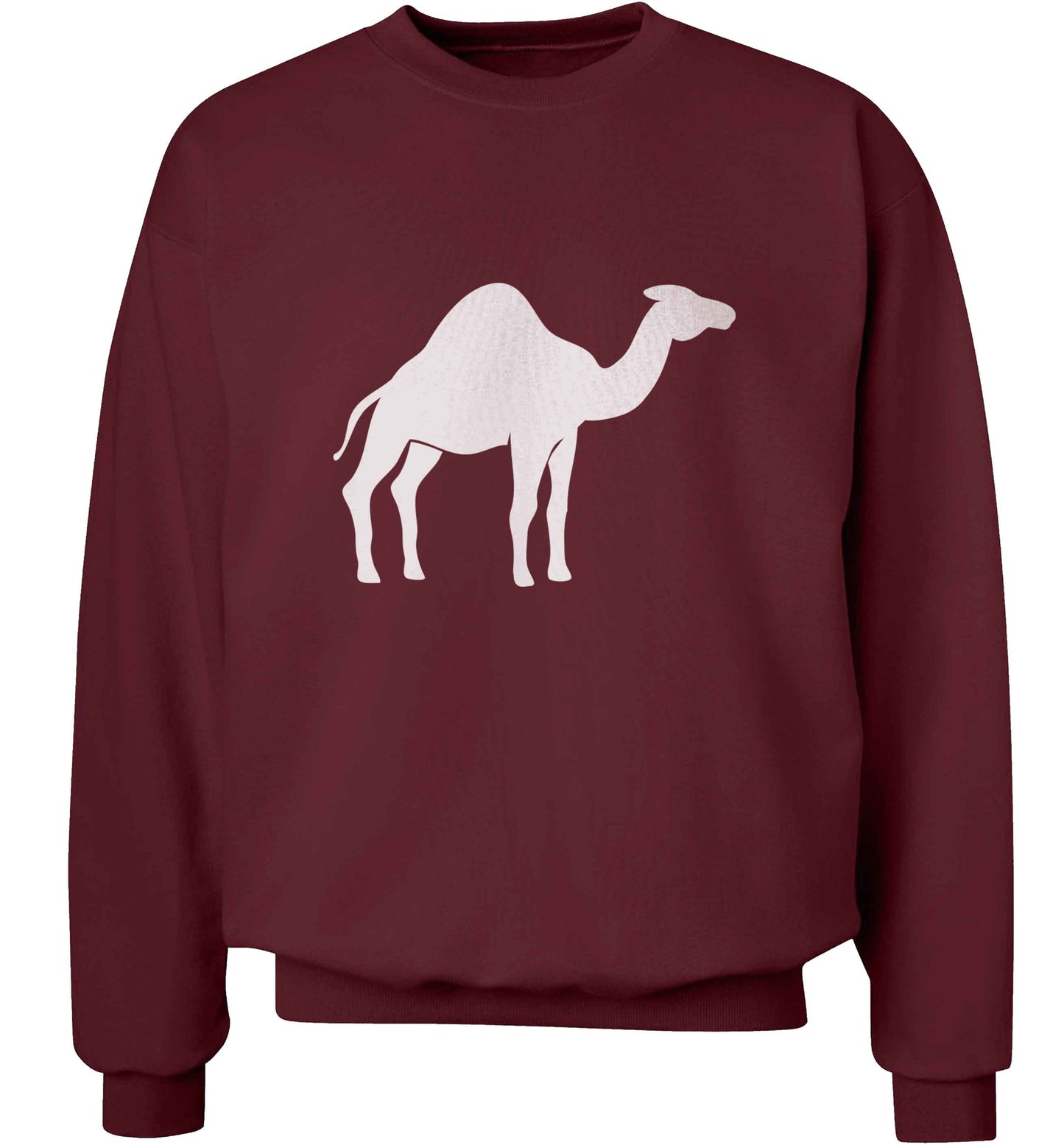 Blue camel adult's unisex maroon sweater 2XL