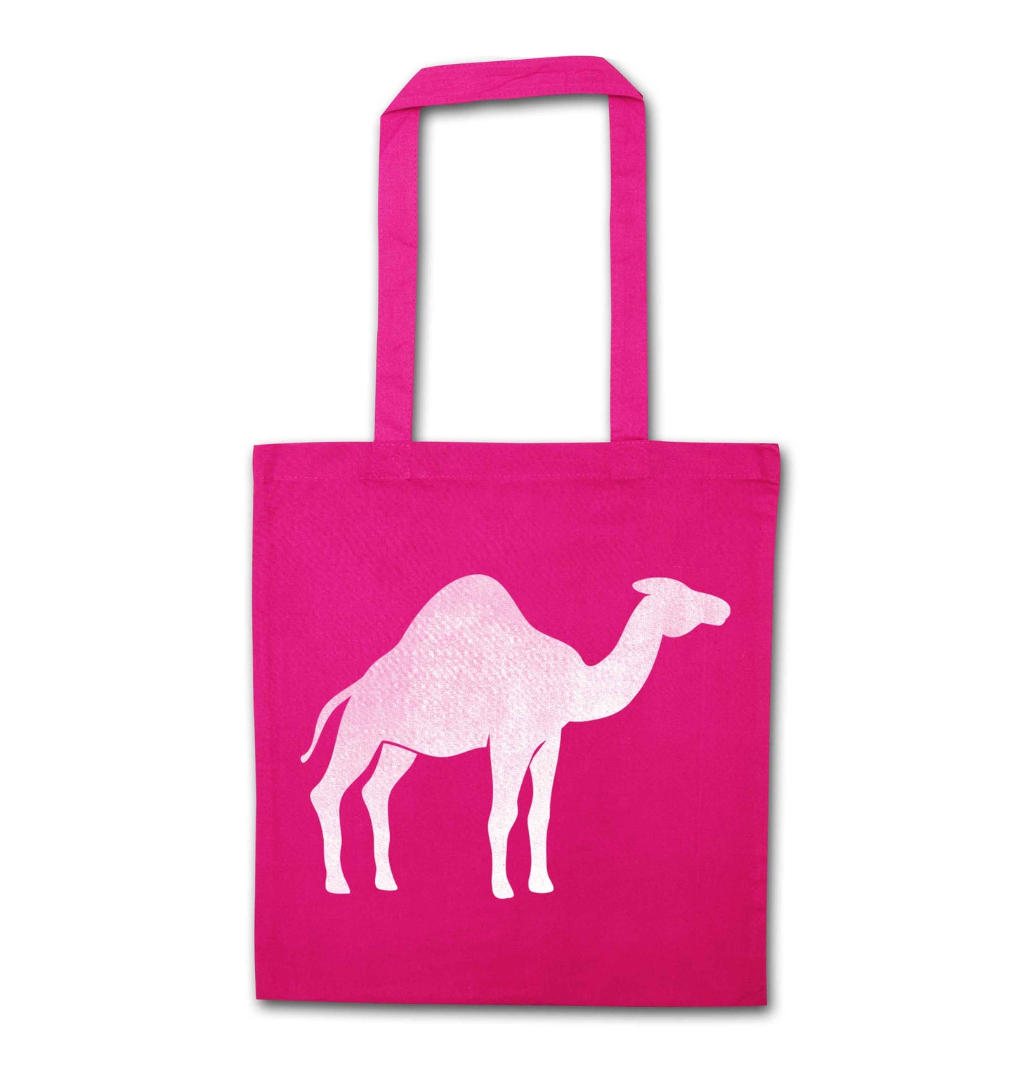 Blue camel pink tote bag