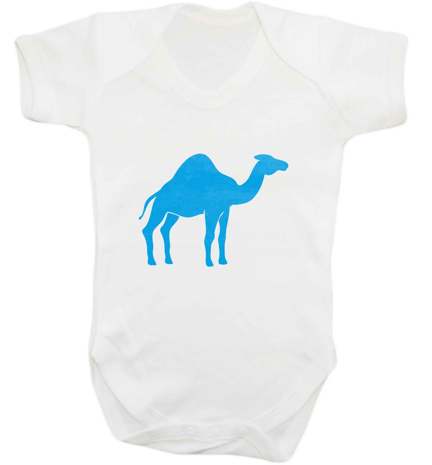 Blue camel baby vest white 18-24 months