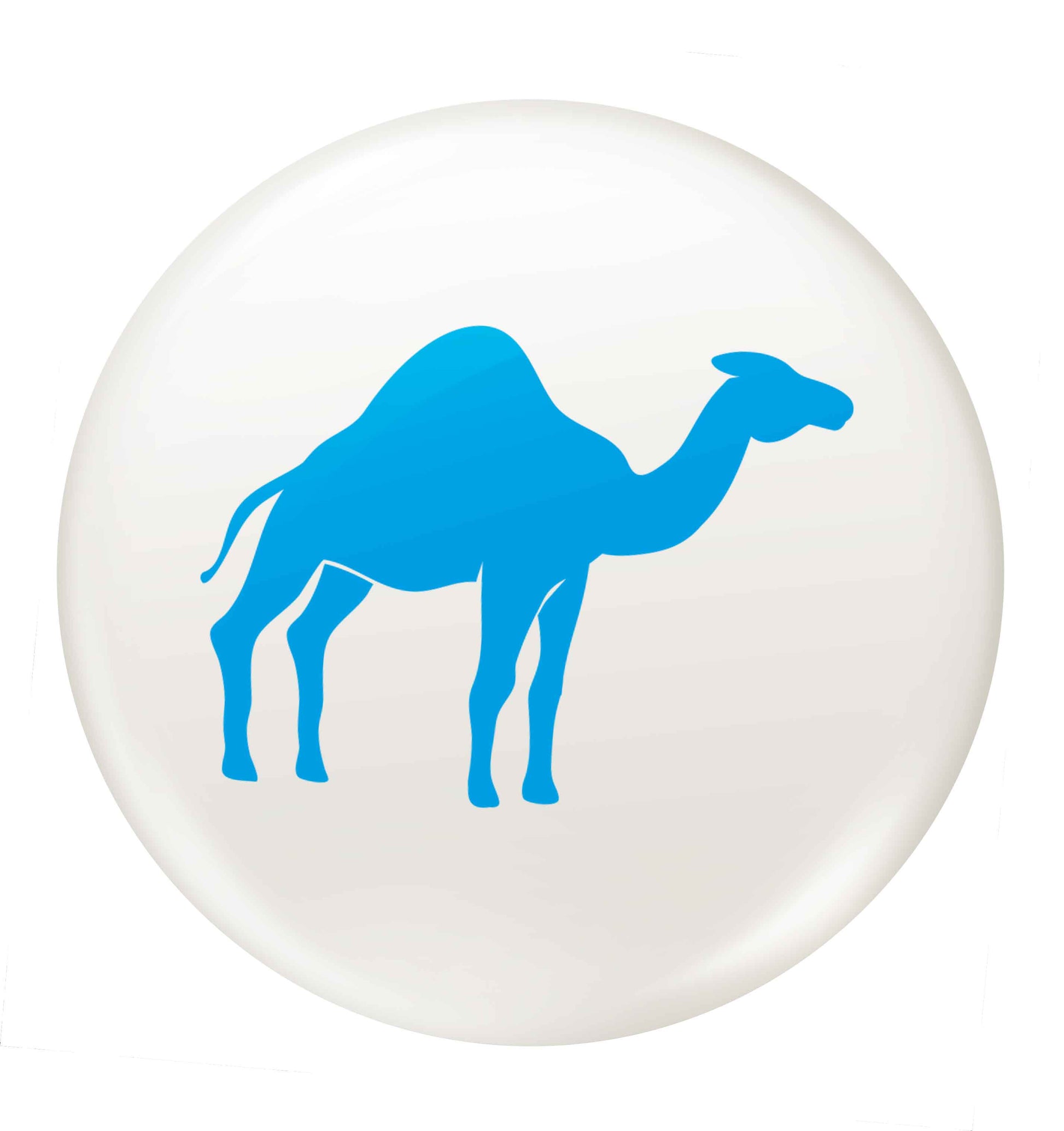 Blue camel small 25mm Pin badge