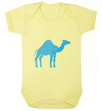 Blue camel baby vest pale yellow 18-24 months