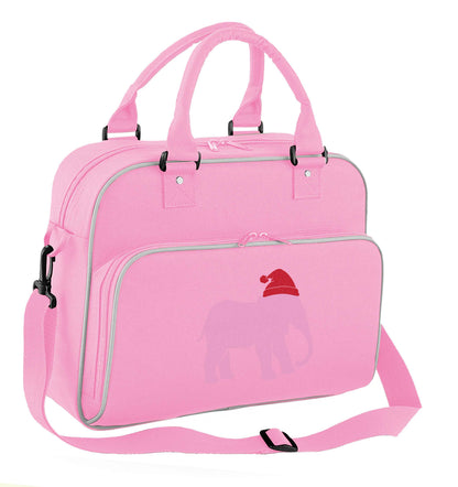 Pink elephant Santa children's dance bag baby pink