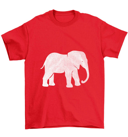 Pink elephant Children's red Tshirt 12-13 Years