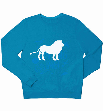 Gold lion children's blue sweater 12-13 Years