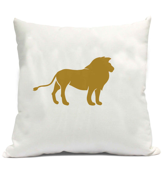 Gold lion cushion cover and filling