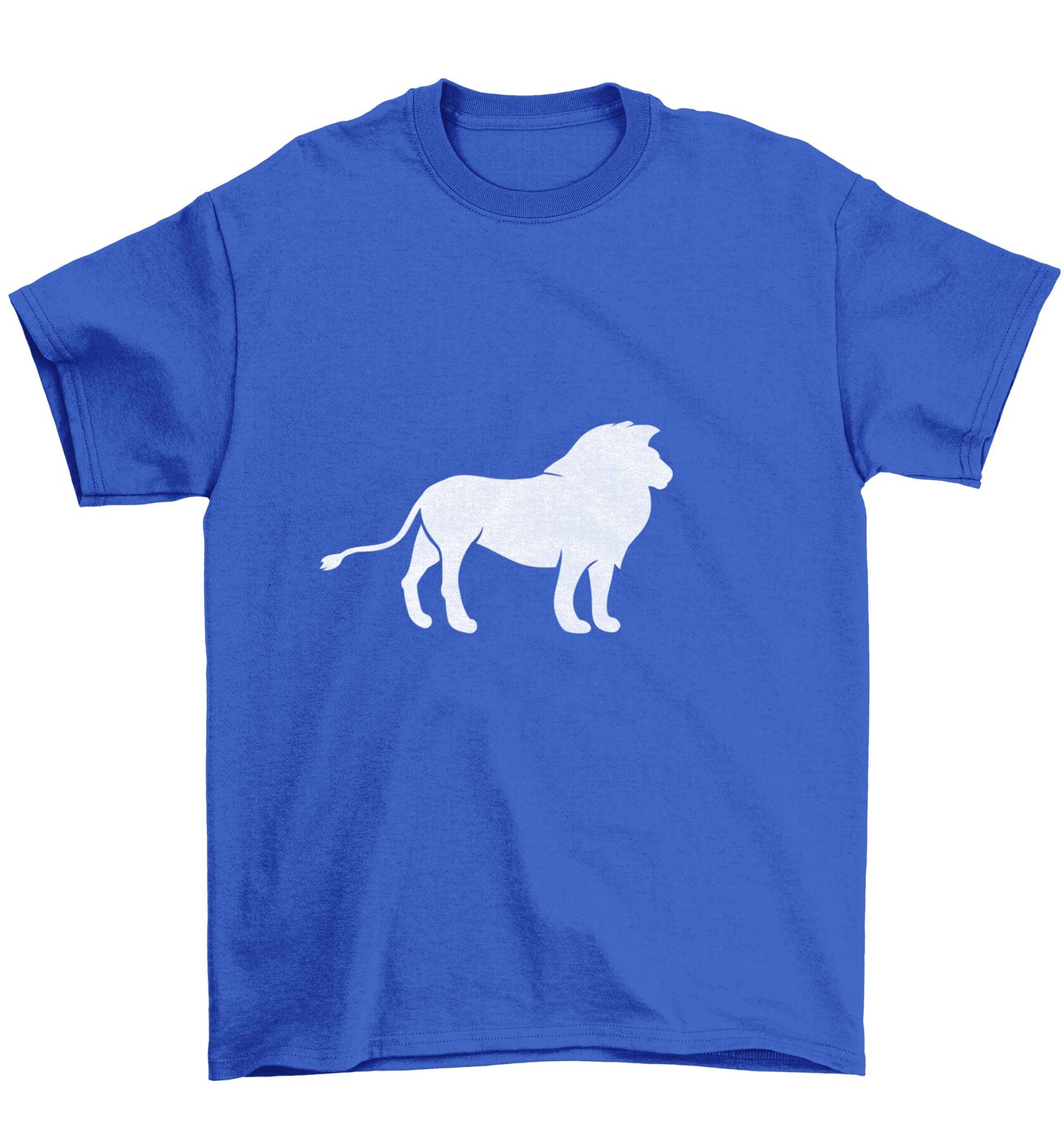 Gold lion Children's blue Tshirt 12-13 Years