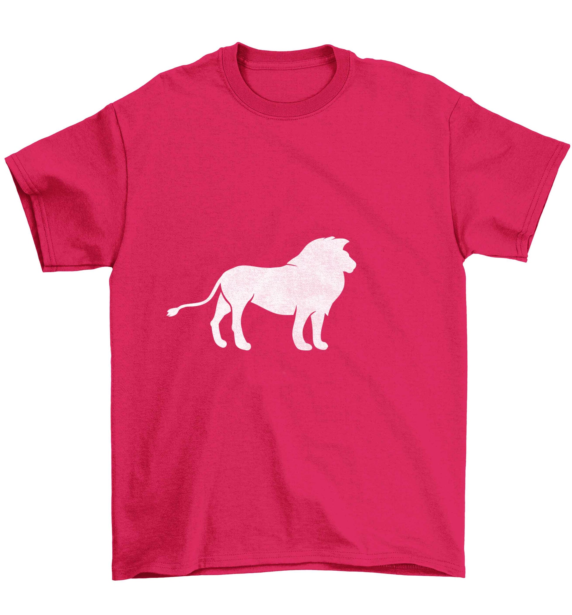 Gold lion Children's pink Tshirt 12-13 Years