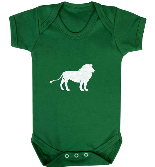 Gold lion baby vest green 18-24 months