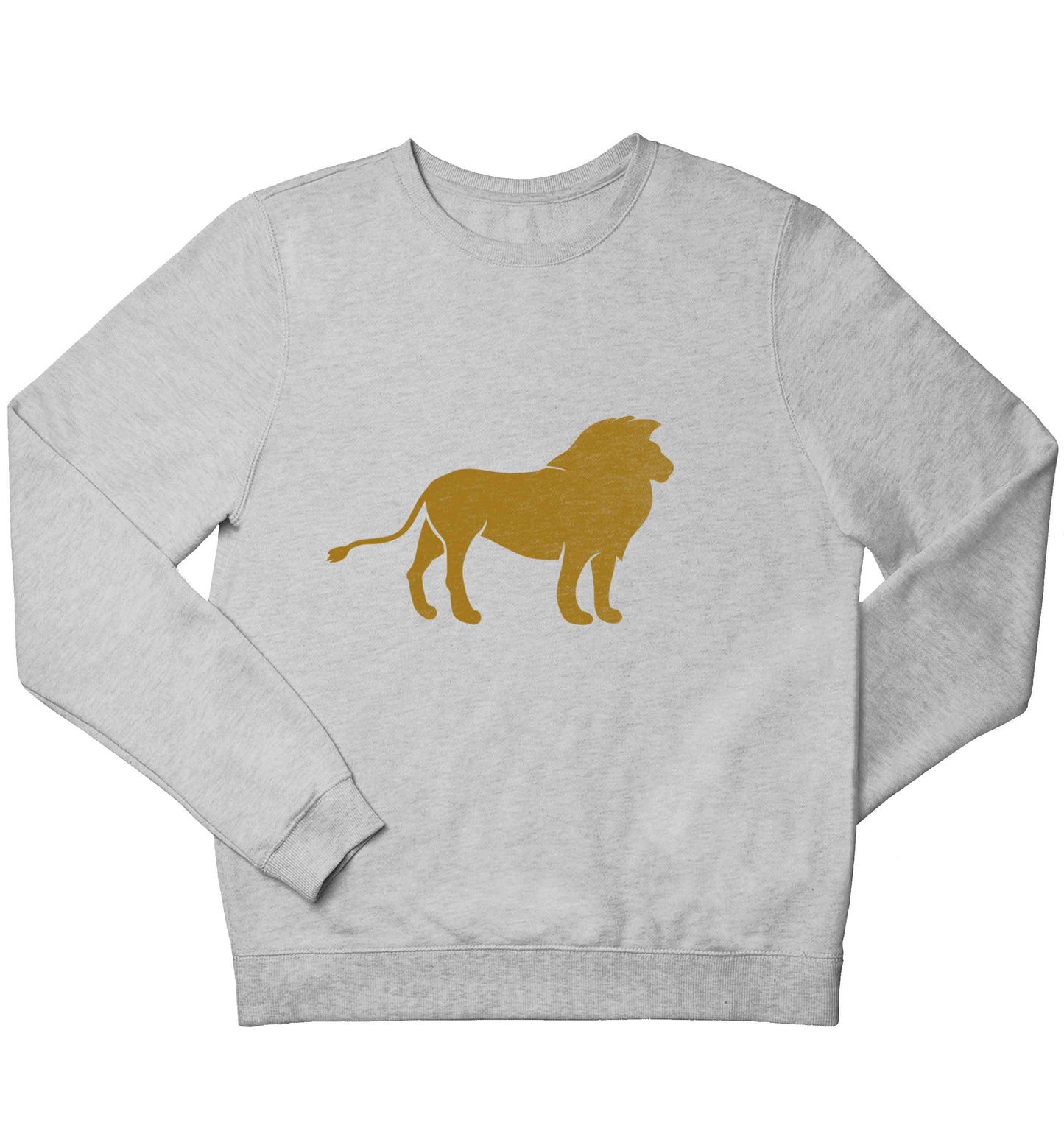 Gold lion children's grey sweater 12-13 Years