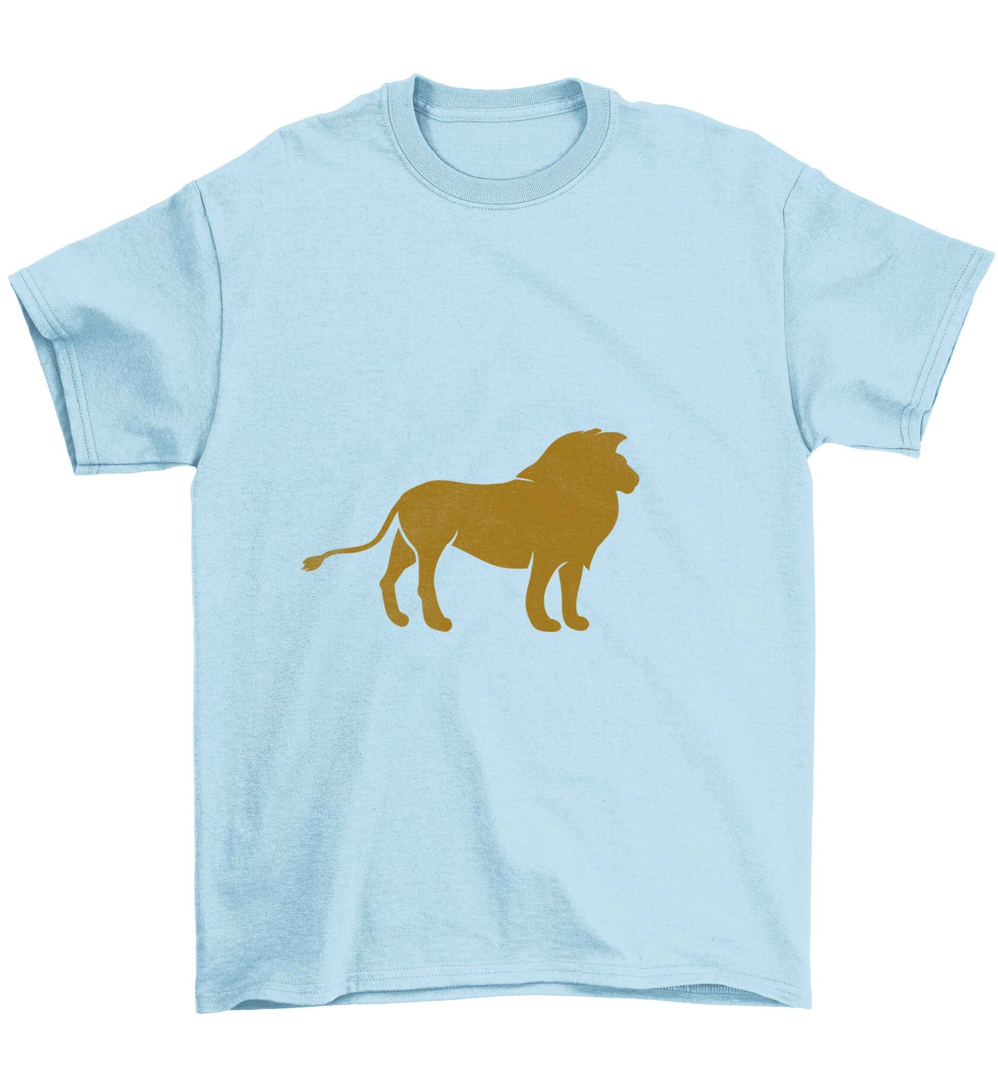 Gold lion Children's light blue Tshirt 12-13 Years
