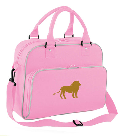Gold lion children's dance bag baby pink