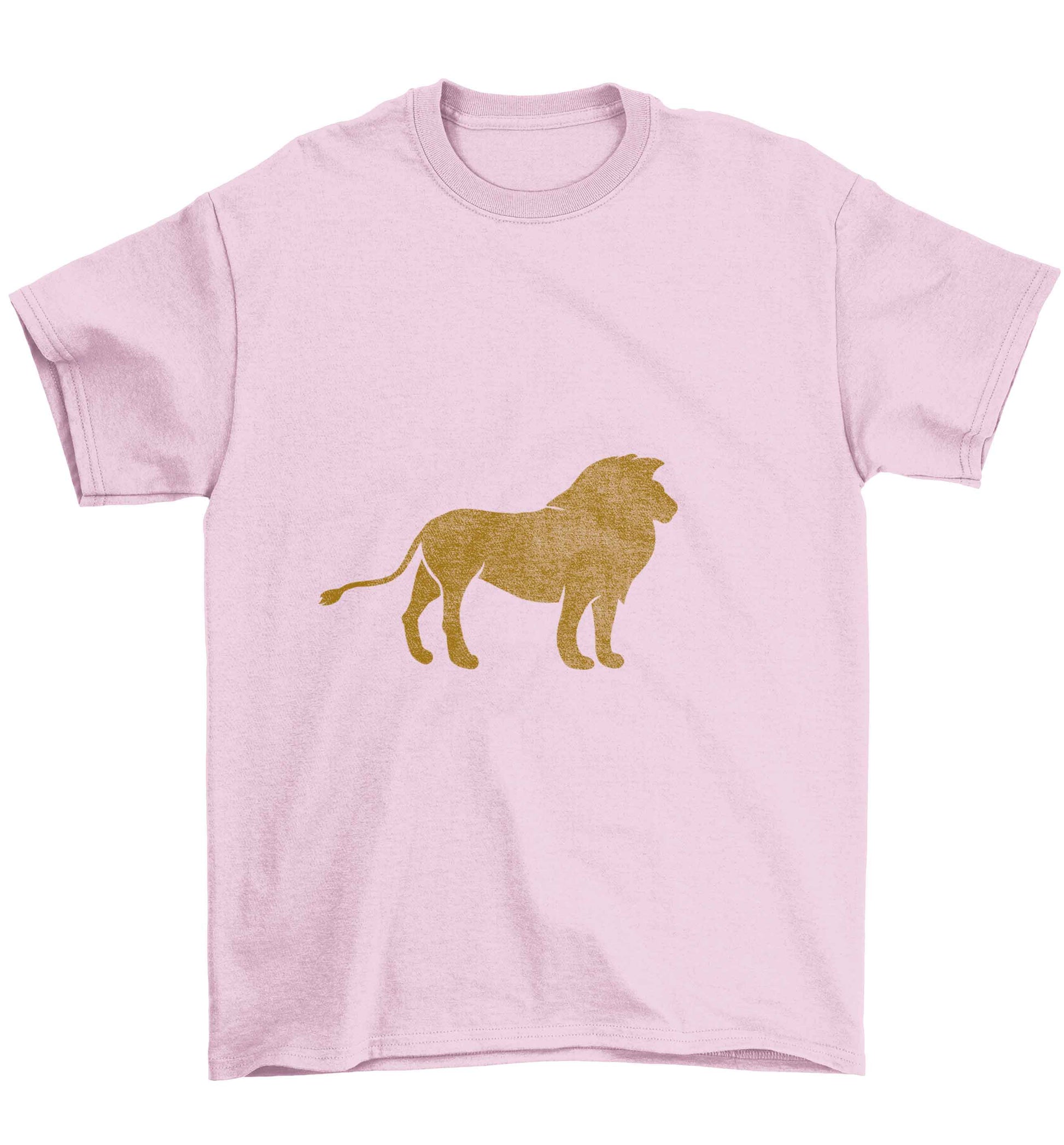 Gold lion Children's light pink Tshirt 12-13 Years