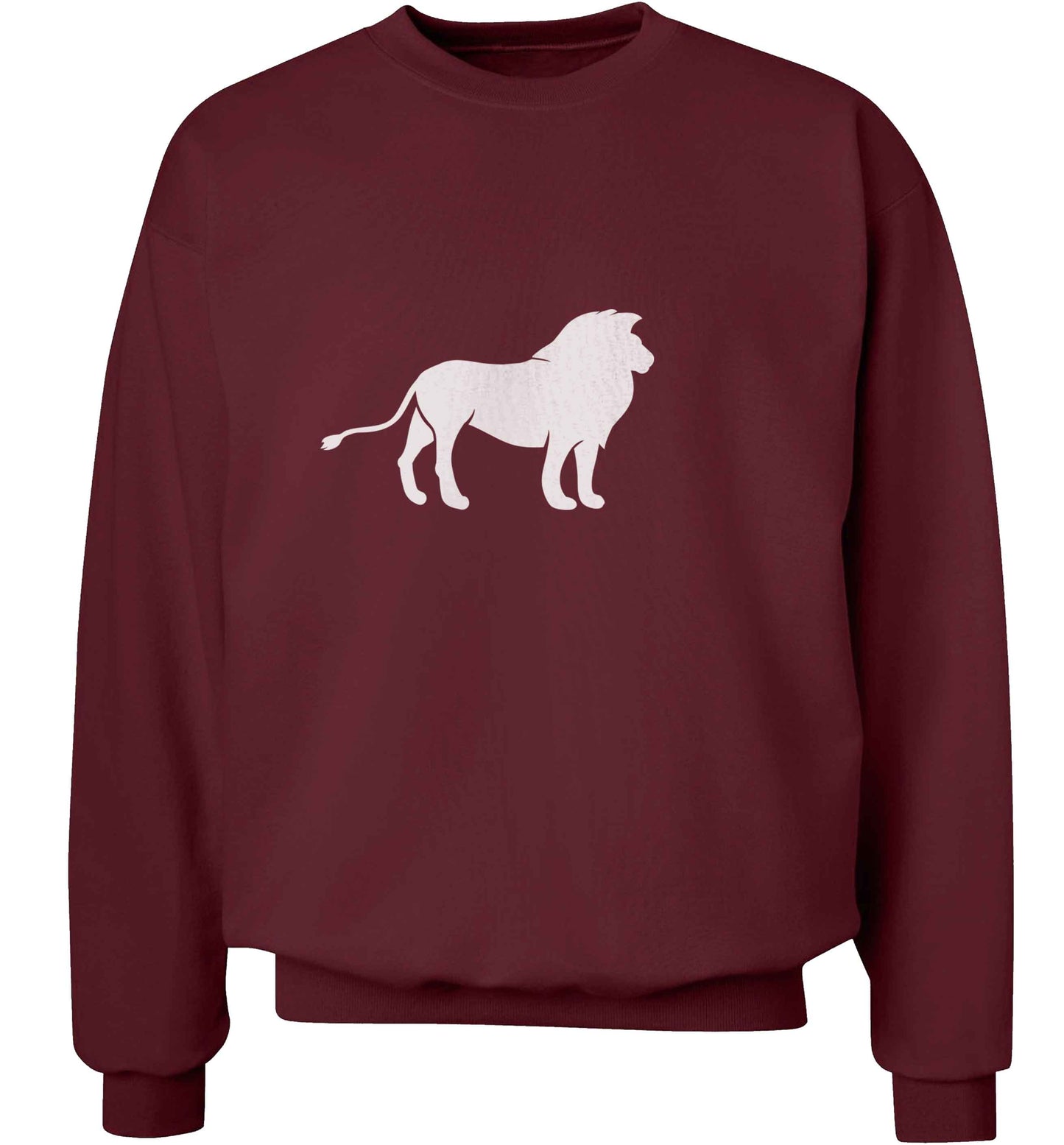 Gold lion adult's unisex maroon sweater 2XL