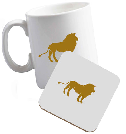 10 oz Tis The Season to Drink Whisky ceramic mug and coaster set right handed