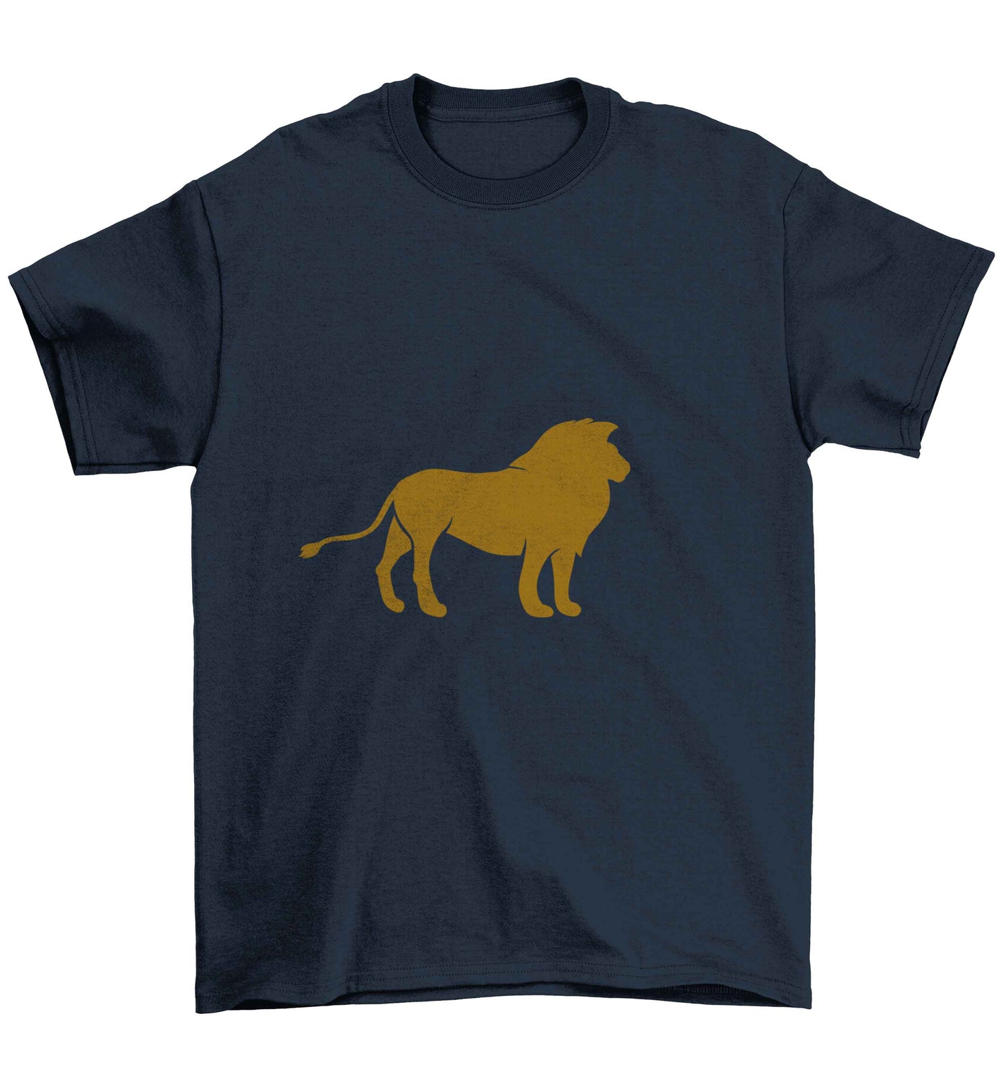 Gold lion Children's navy Tshirt 12-13 Years
