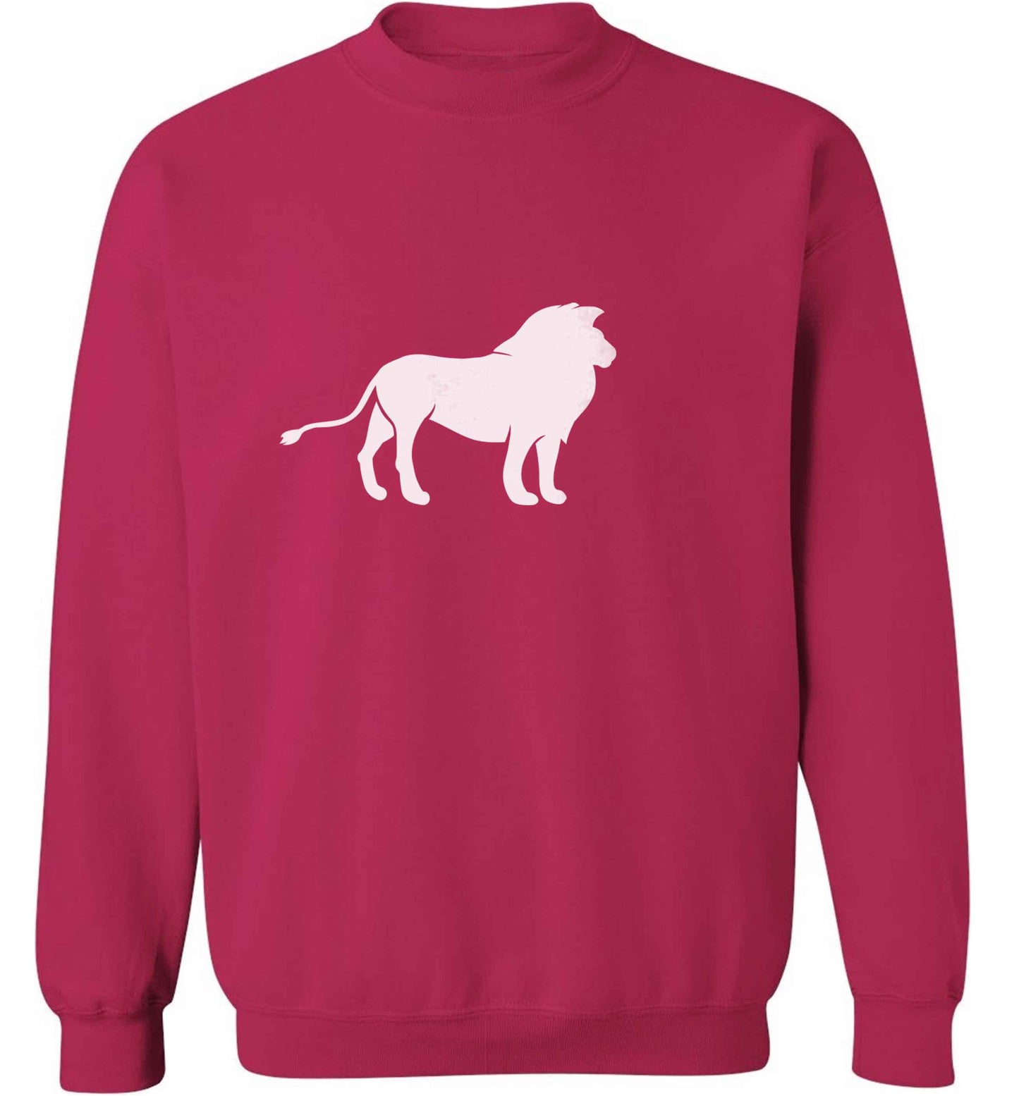 Gold lion adult's unisex pink sweater 2XL