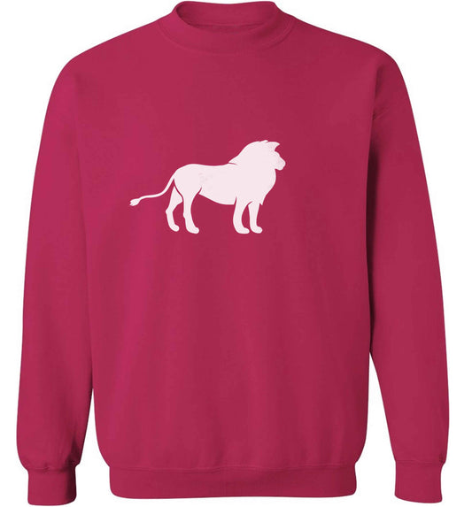 Gold lion adult's unisex pink sweater 2XL