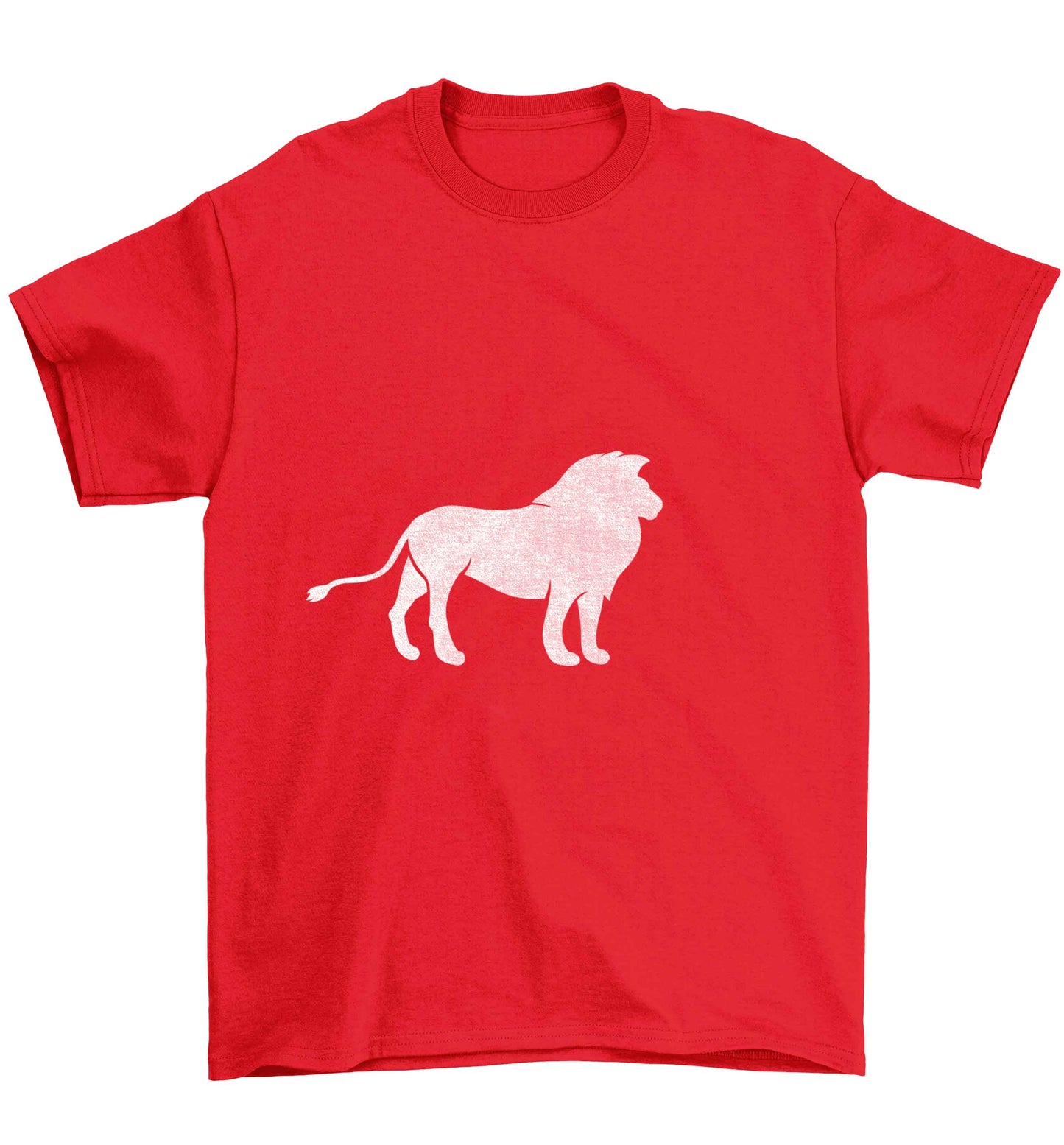 Gold lion Children's red Tshirt 12-13 Years