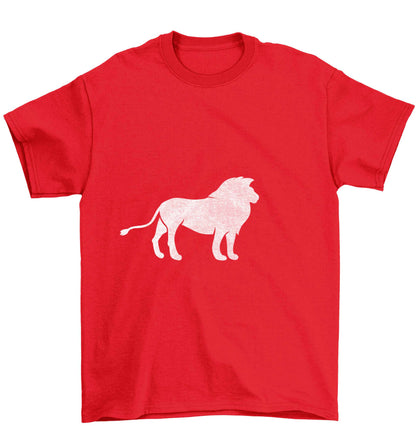 Gold lion Children's red Tshirt 12-13 Years