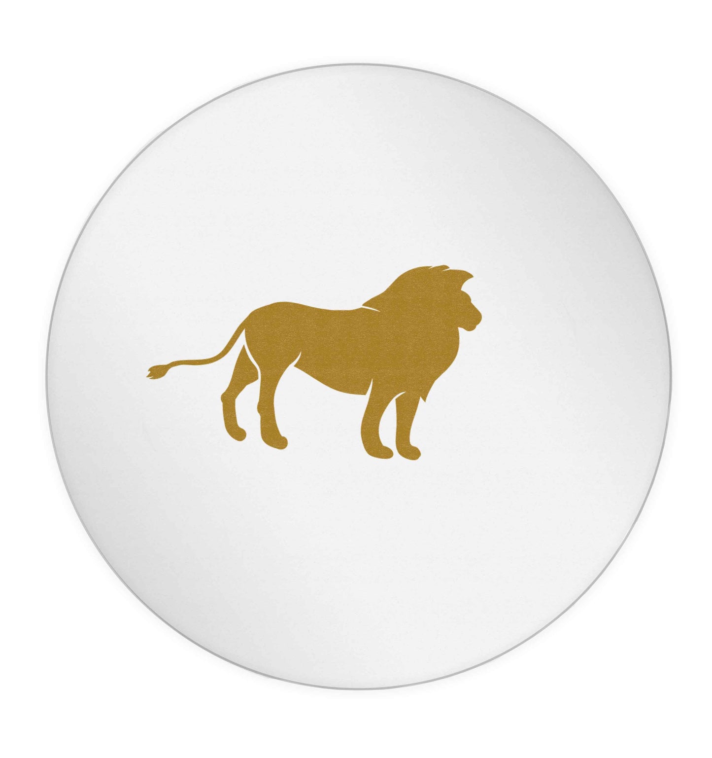 Gold lion 24 @ 45mm matt circle stickers
