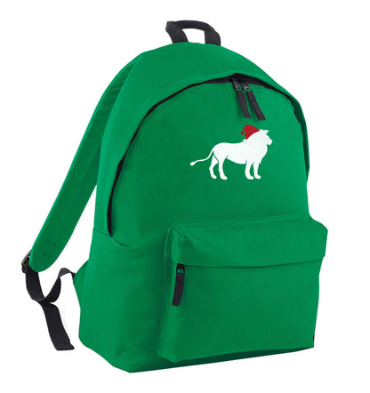 Gold lion santa green adults backpack