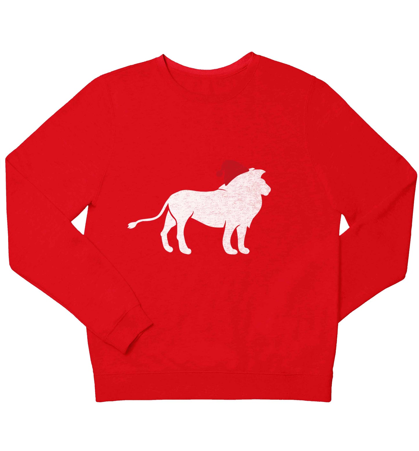 Gold lion santa children's grey sweater 12-13 Years