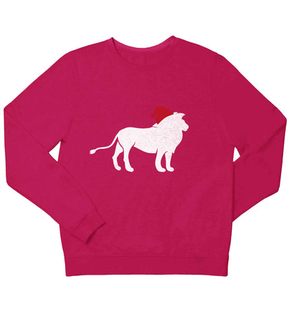 Gold lion santa children's pink sweater 12-13 Years