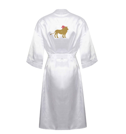 Gold lion santa XL/XXL white ladies dressing gown size 16/18