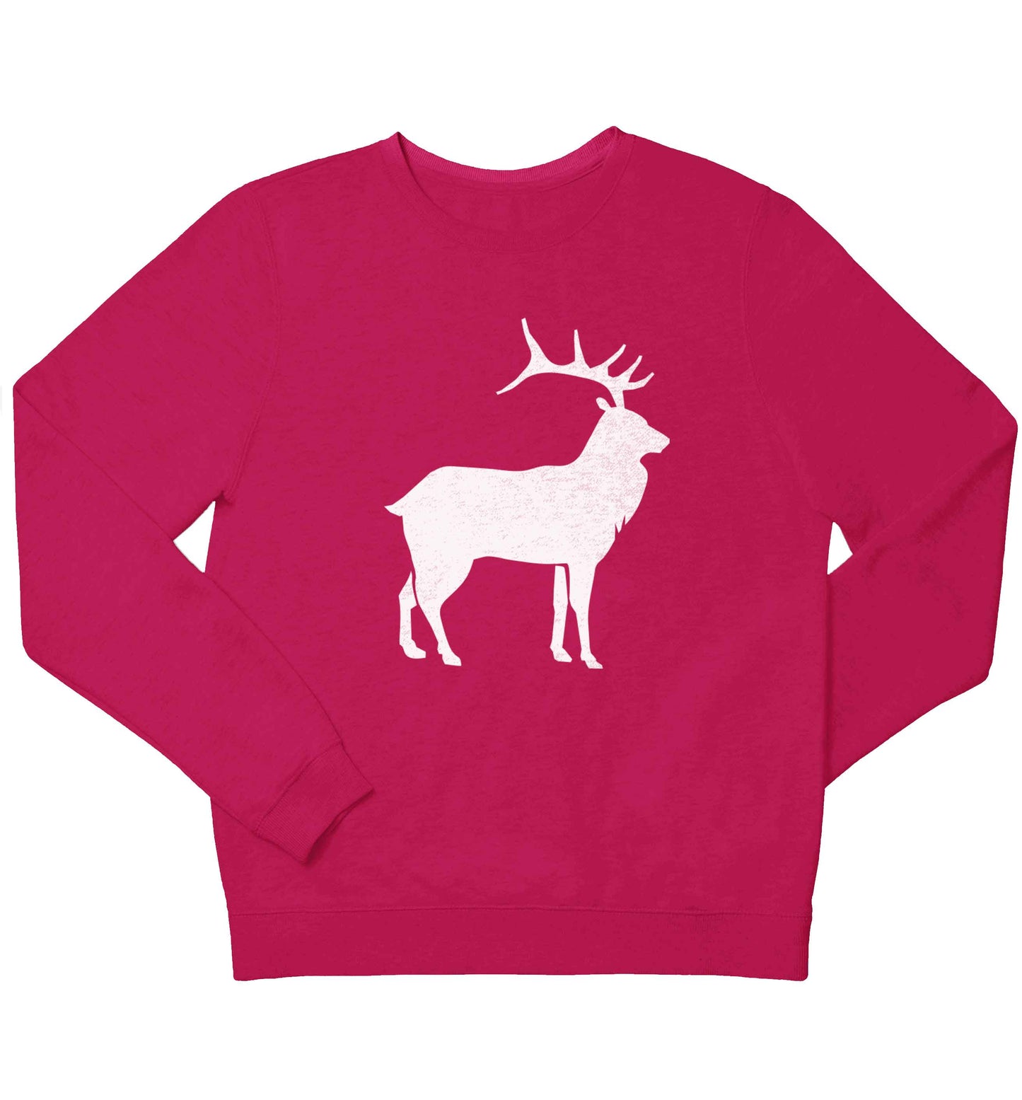 Green stag children's pink sweater 12-13 Years
