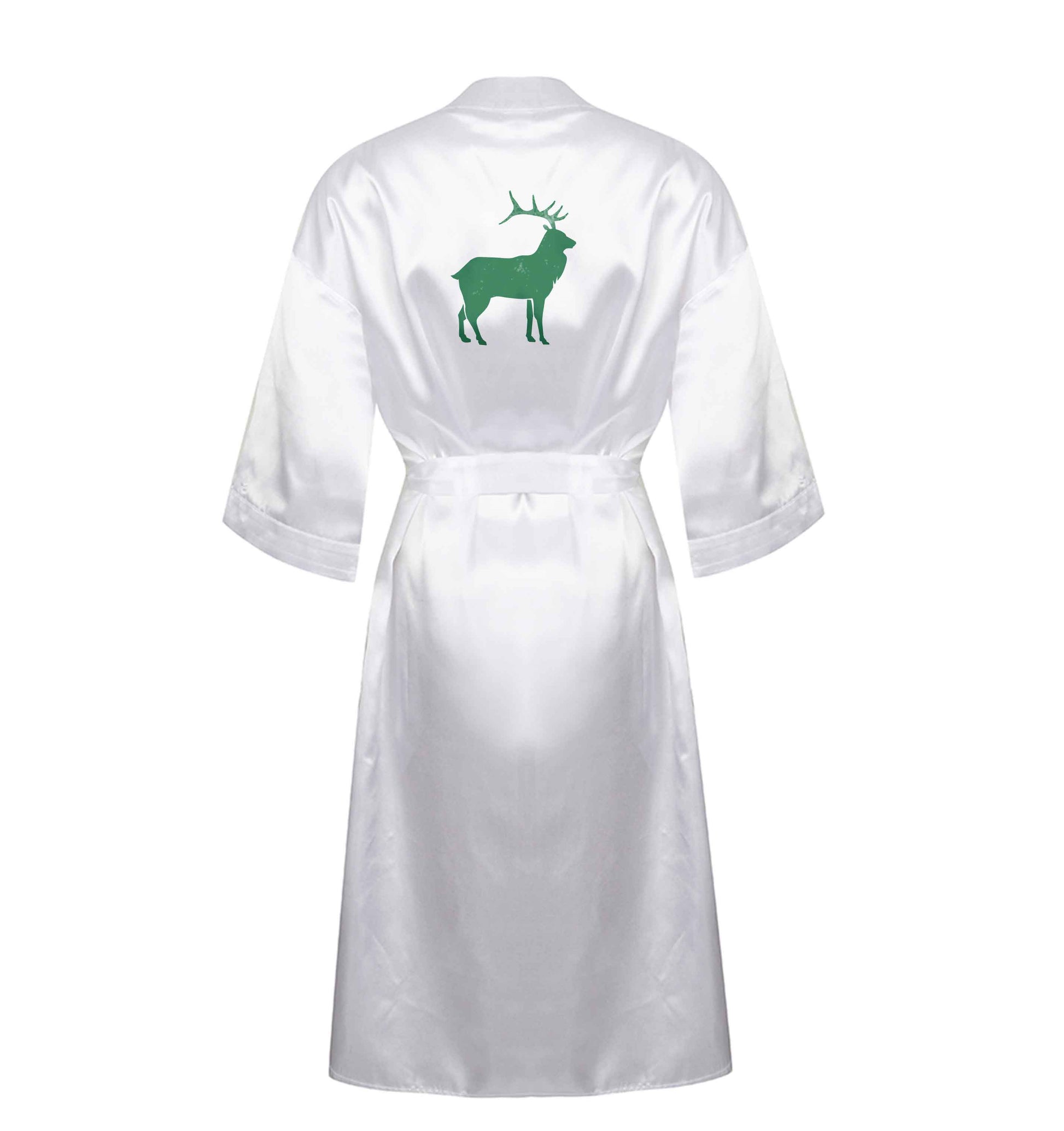 Green stag XL/XXL white ladies dressing gown size 16/18