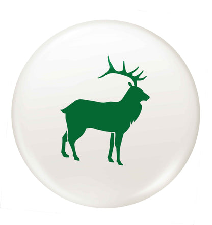 Green stag small 25mm Pin badge