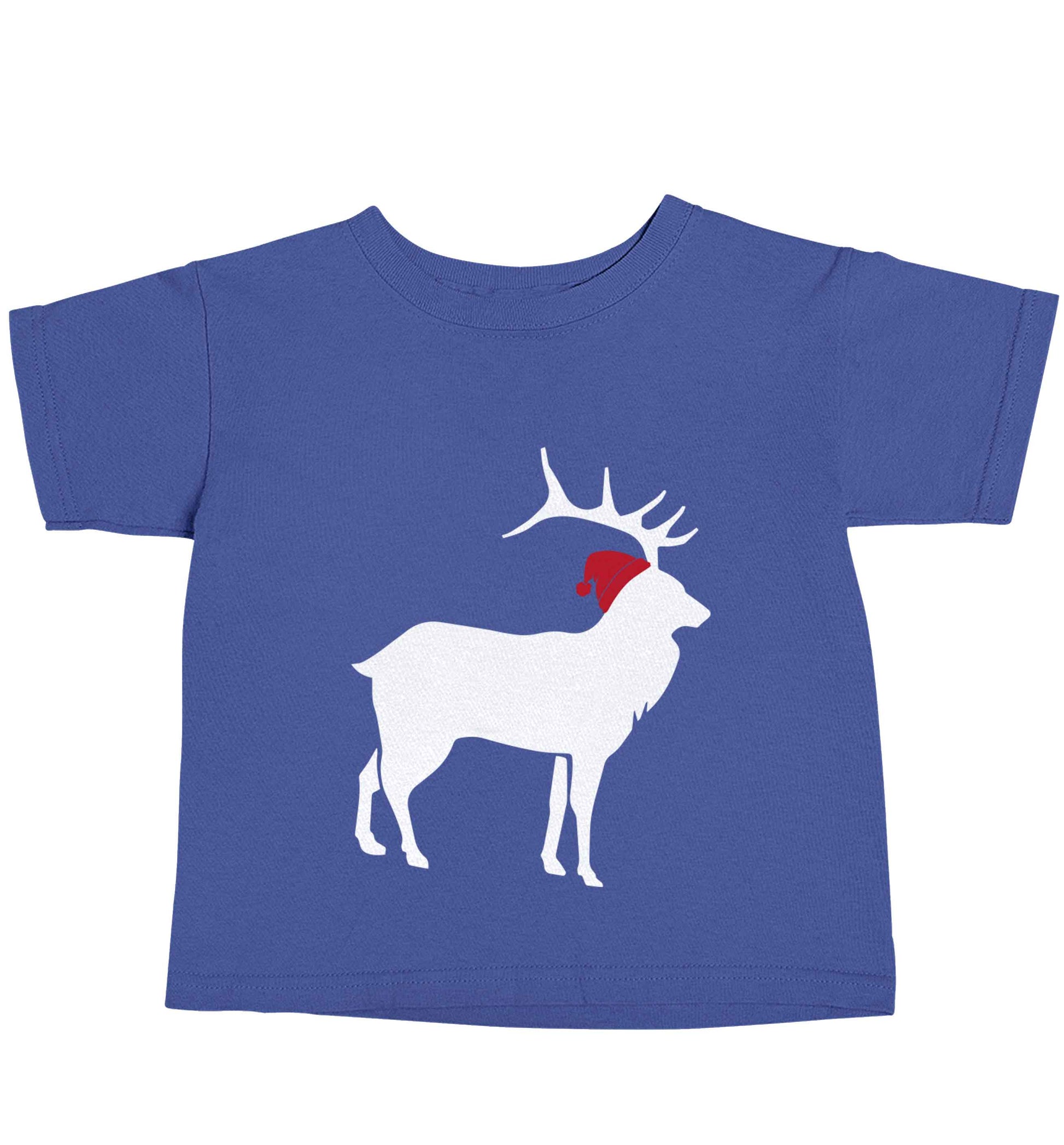 Green stag Santa blue baby toddler Tshirt 2 Years