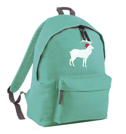 Green stag Santa mint adults backpack