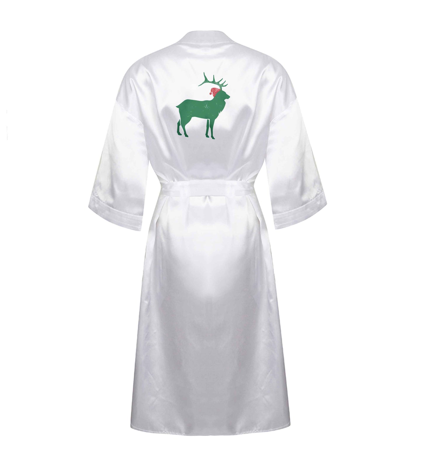 Green stag Santa XL/XXL white ladies dressing gown size 16/18