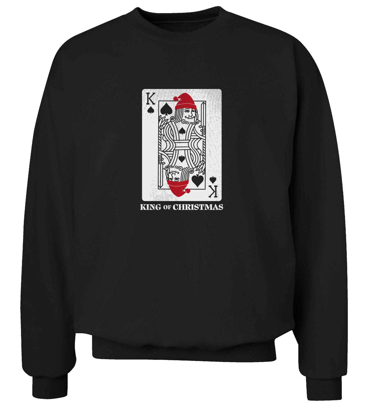 King of christmas adult's unisex black sweater 2XL