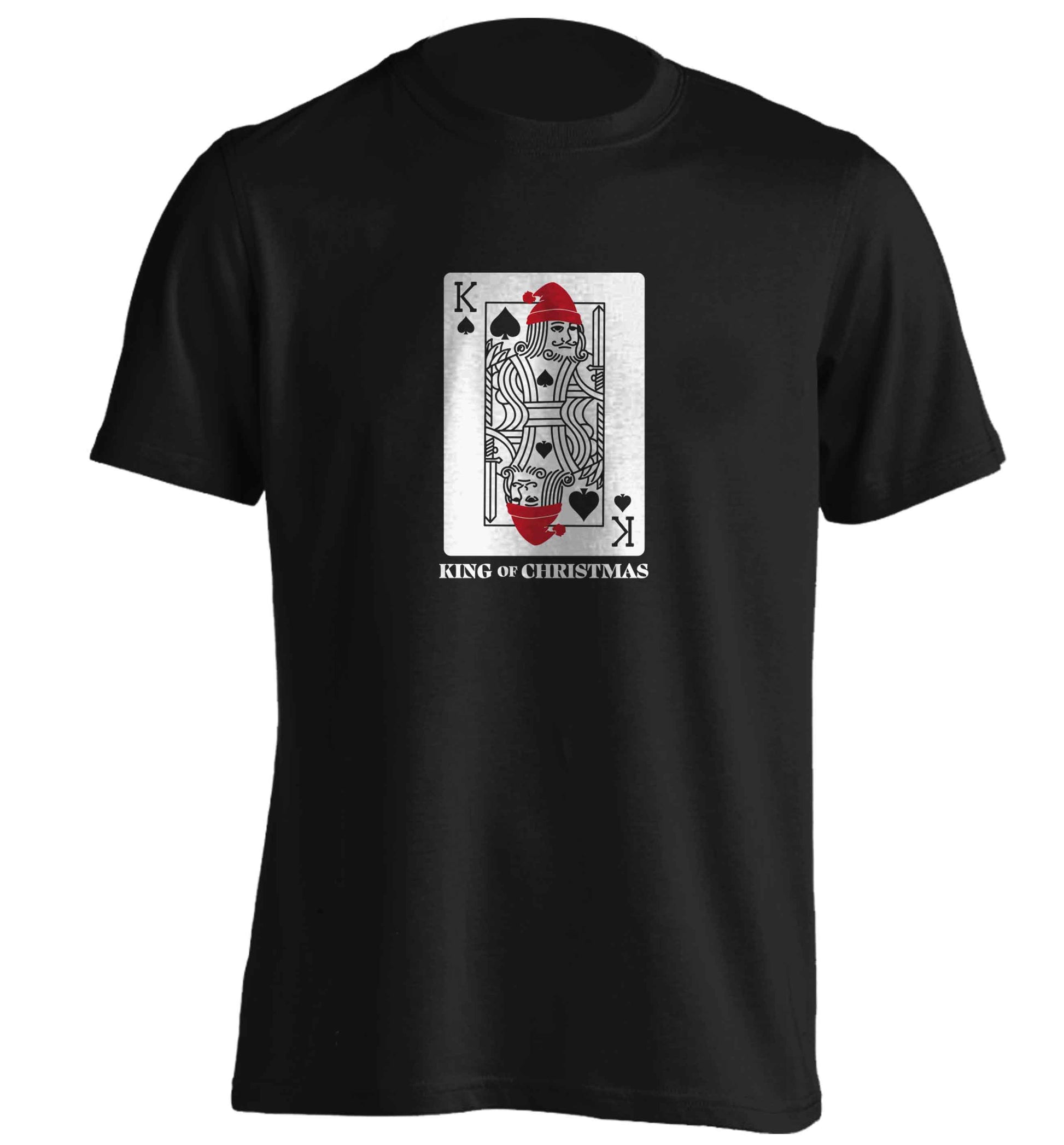King of christmas adults unisex black Tshirt 2XL