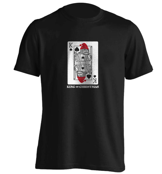 King of christmas adults unisex black Tshirt 2XL