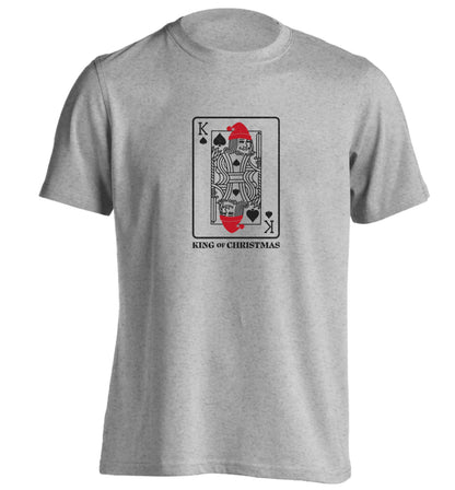 King of christmas adults unisex grey Tshirt 2XL