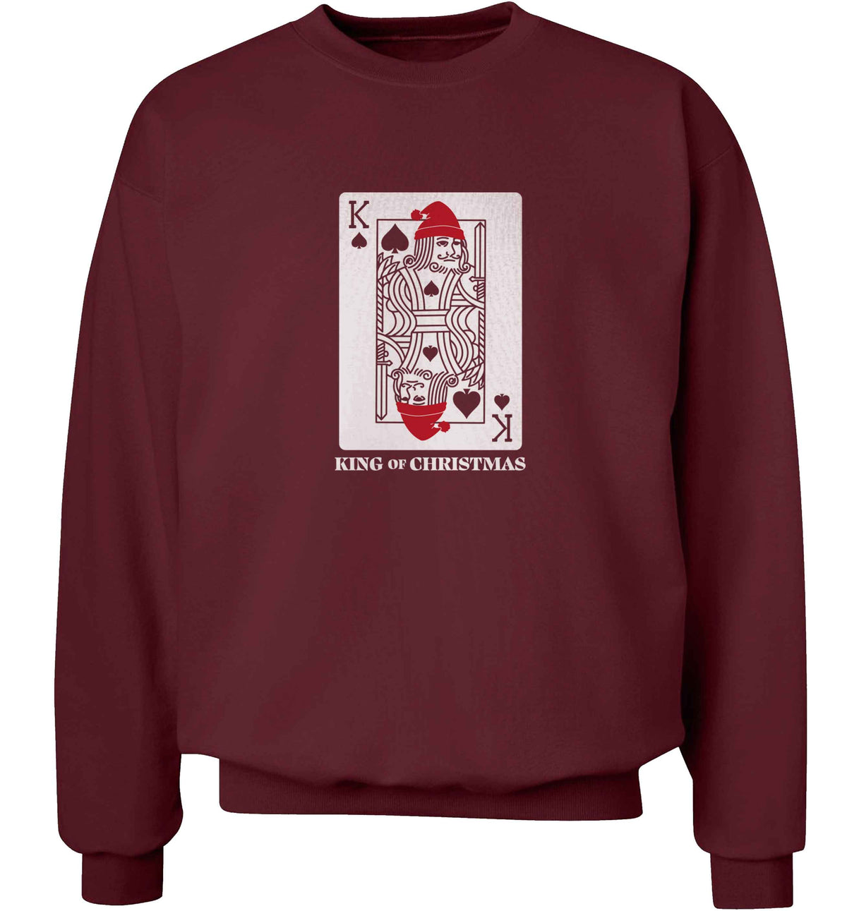 King of christmas adult's unisex maroon sweater 2XL