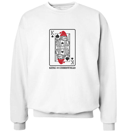 King of christmas adult's unisex white sweater 2XL