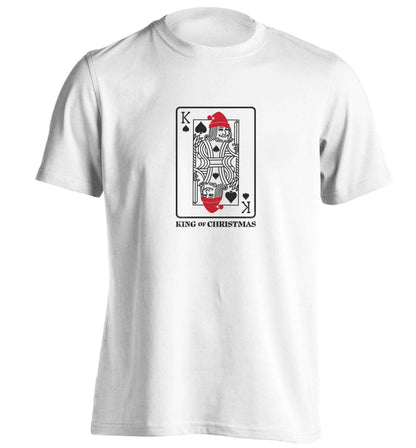 King of christmas adults unisex white Tshirt 2XL