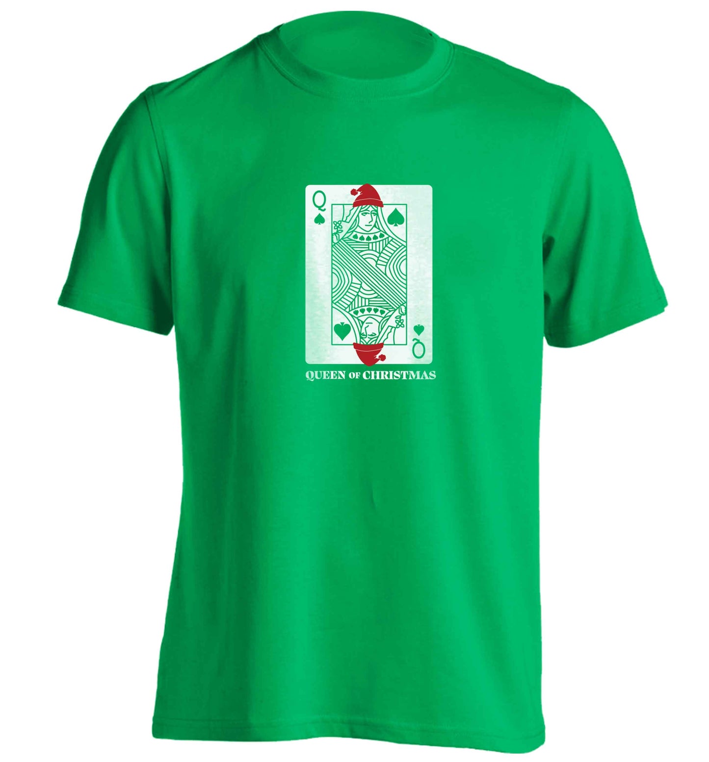 Queen of christmas adults unisex green Tshirt 2XL