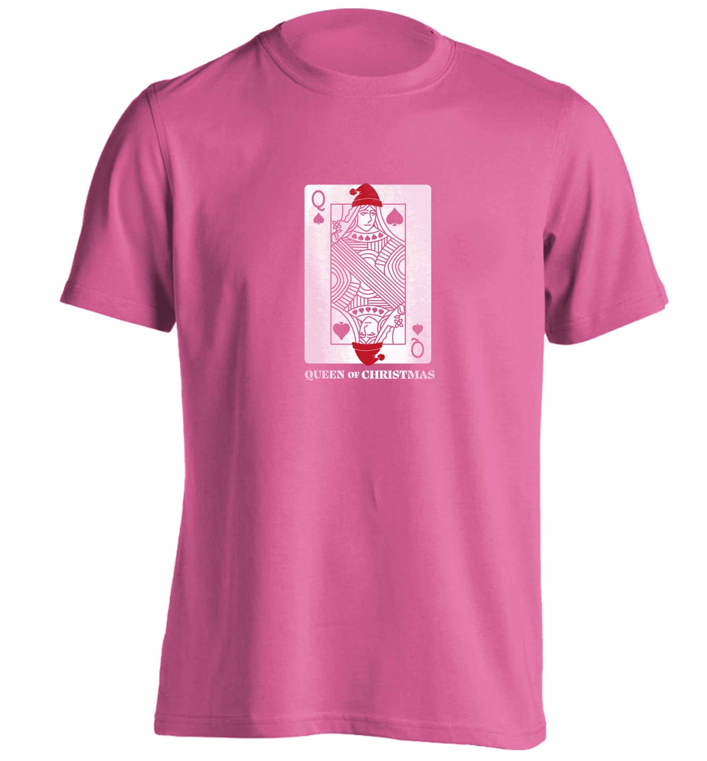 Queen of christmas adults unisex pink Tshirt 2XL