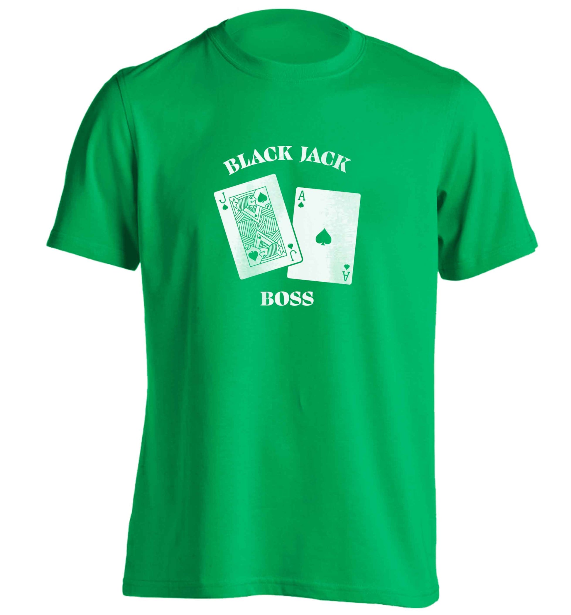 Blackjack boss adults unisex green Tshirt 2XL