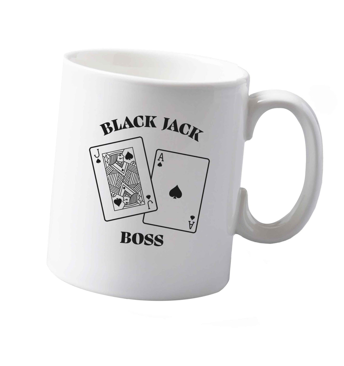 10 oz Blackjack boss ceramic mug both sides