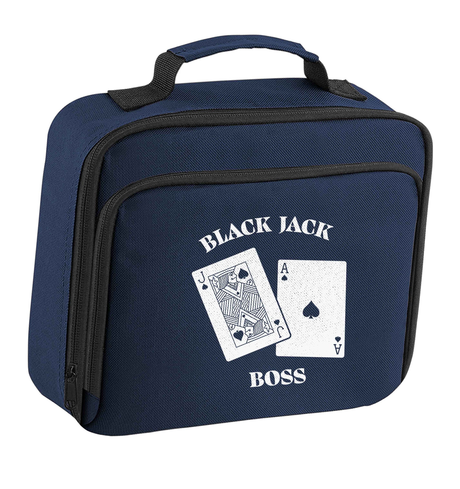 Blackjack boss insulated navy lunch bag cooler
