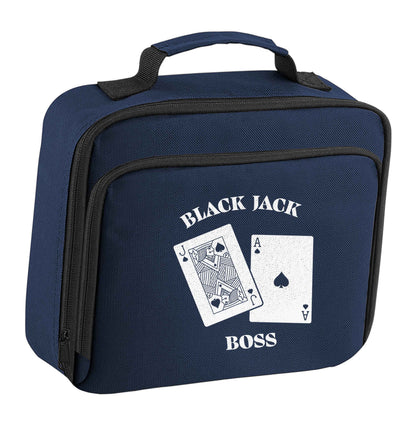 Blackjack boss insulated navy lunch bag cooler