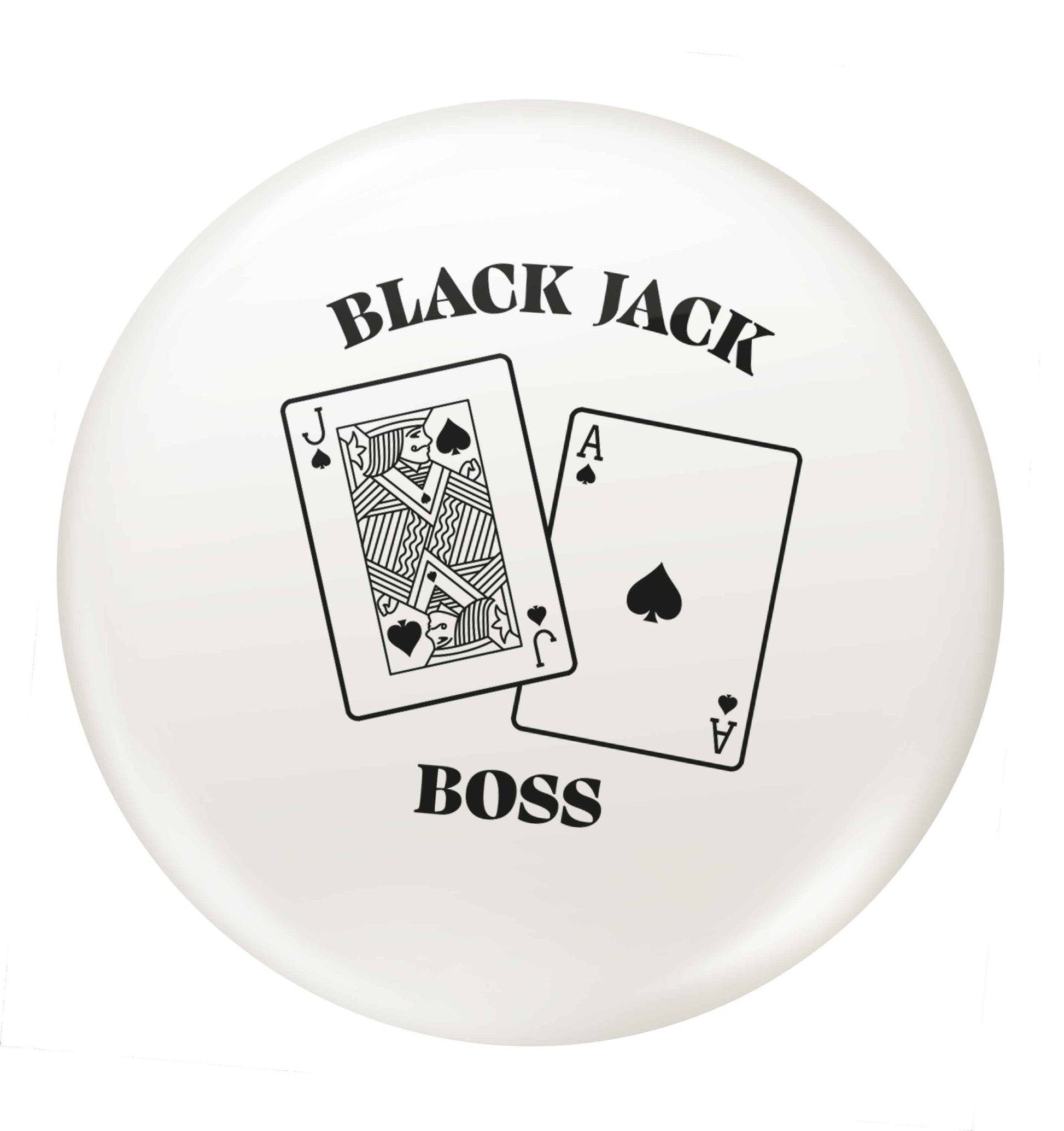 Blackjack boss small 25mm Pin badge