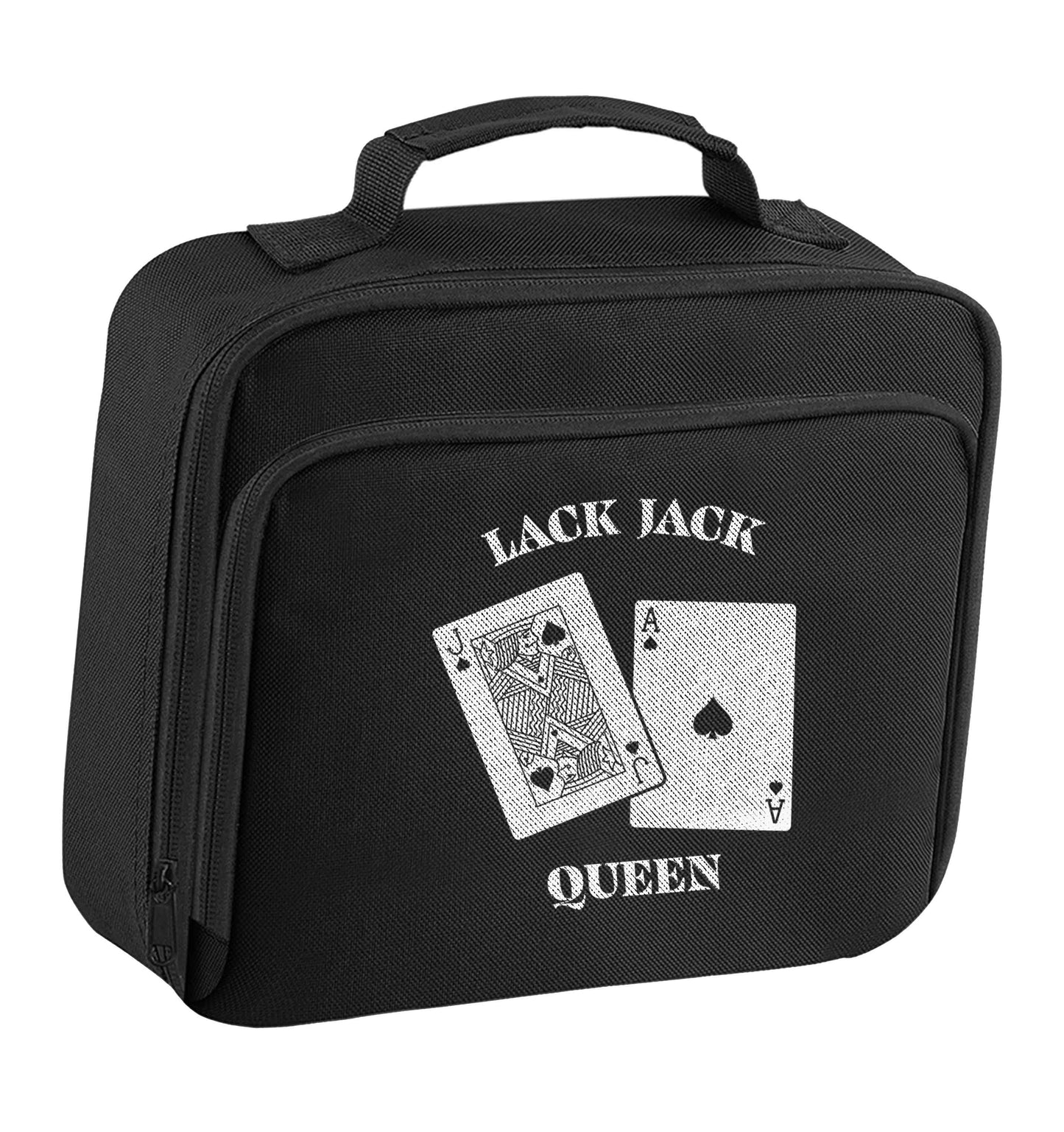 Blackjack queen insulated black lunch bag cooler